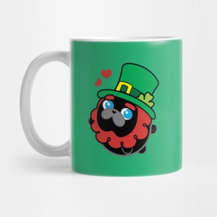 Poopy the Pug Puppy- Saint Patrick's Day Mug